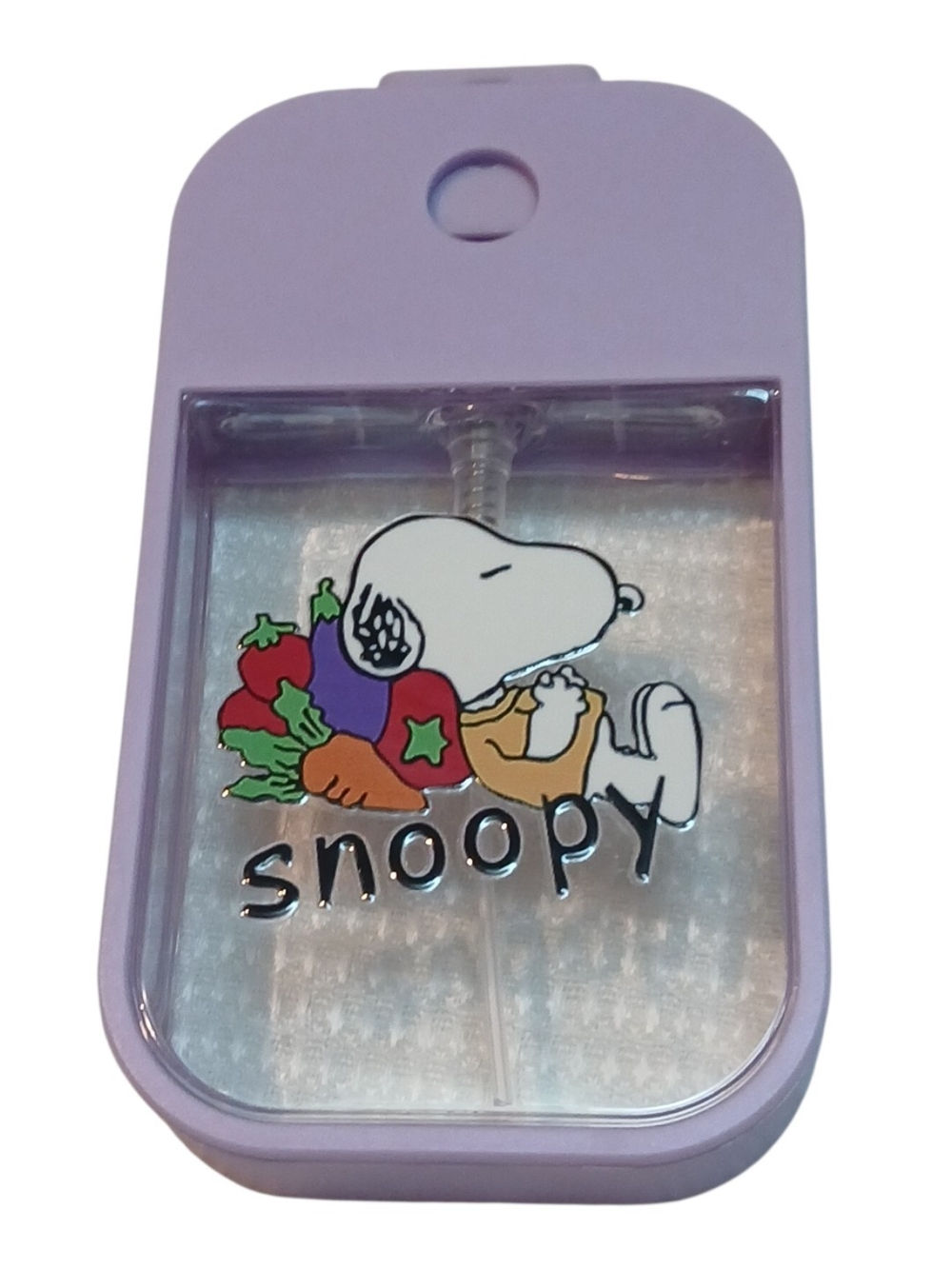 Peanuts - Snoopy Refillable Hand Sanitizer Spray Bottle, Pocket/Purse Size. 1.5o